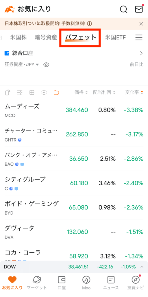 お気に入り_バフェット